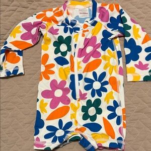 Hanna Andersson Multicolor Floral Kids Bodysuit